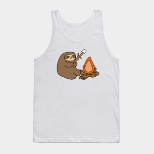Sloth With Campfire Tank Top